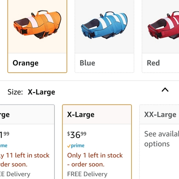 Phyxin xl dog life jacket orange - Picture 3 of 5